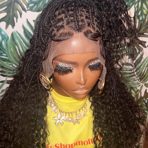 Knotless braid wig for black women gift for women full lace front wig cornrow wigs dreadlock faux loc wig twist box braid ghana weave afro
