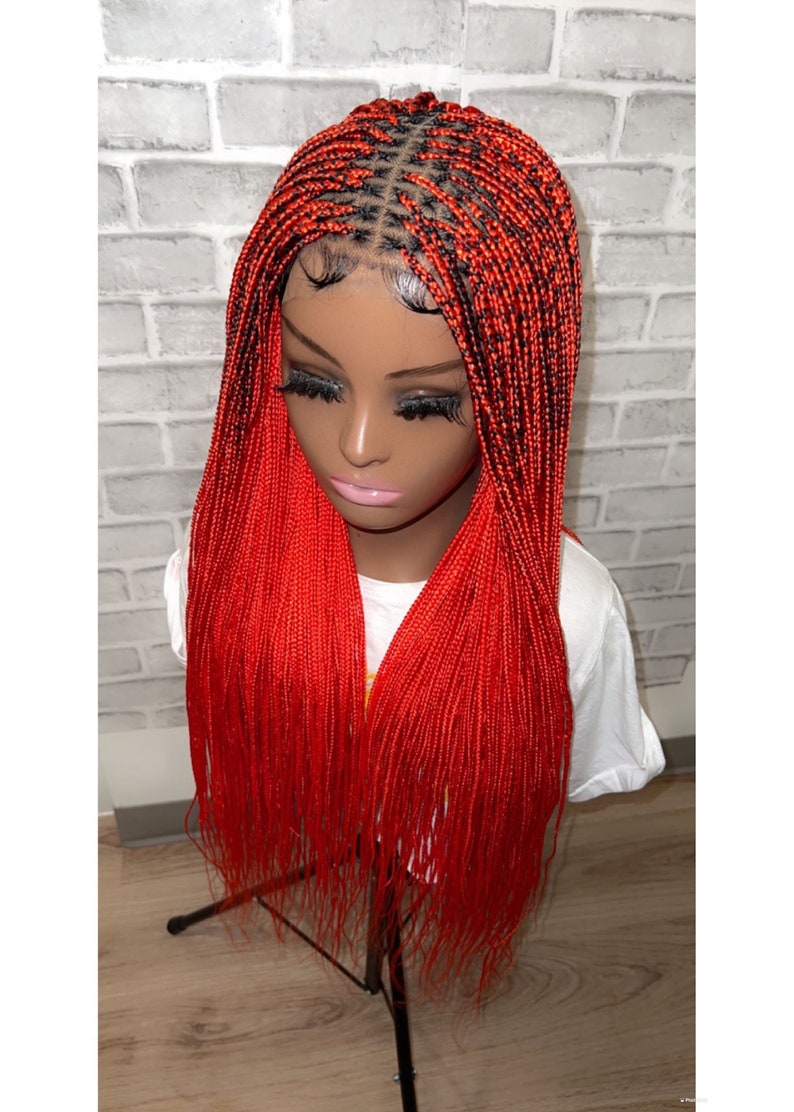 Braided Wigs for Black Women Braided Wigs With Closure Etsy