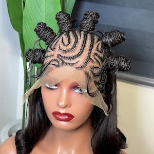 braid wigs braids lace front braided wig, knotless box braids, Boho box braids for black women gift wigs
