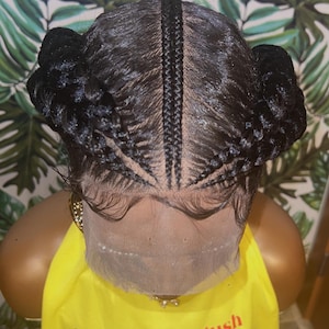 Knotless braid wig for black women gift for women full lace front wig cornrow wigs dreadlock faux loc wig twist box braid ghana weave afro