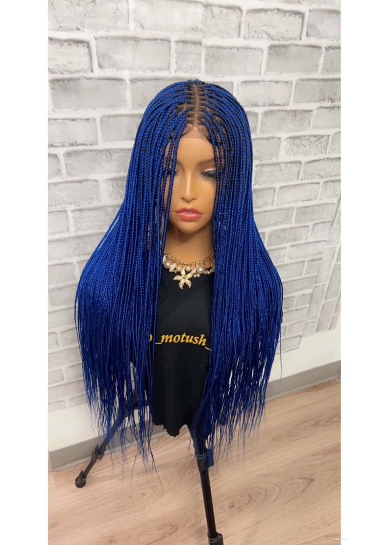 Braided Wigs for Black Women Braided Wigs With Closure Etsy