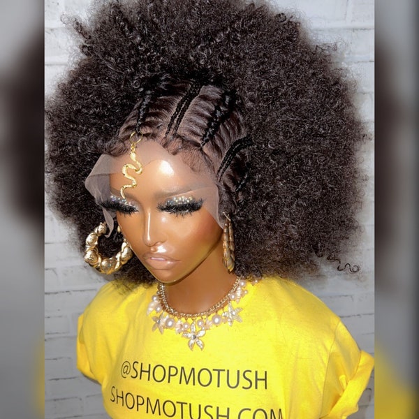 Knotless braids wig for black women Dreadlocks faux locs Braided wig distressed locs full lace wig cornrow wig box braid wigs lace front wig