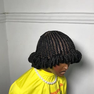 Knotless braid wig for black women gift for women full lace front wig cornrow wigs dreadlock faux loc wig twist box braid ghana weave afro
