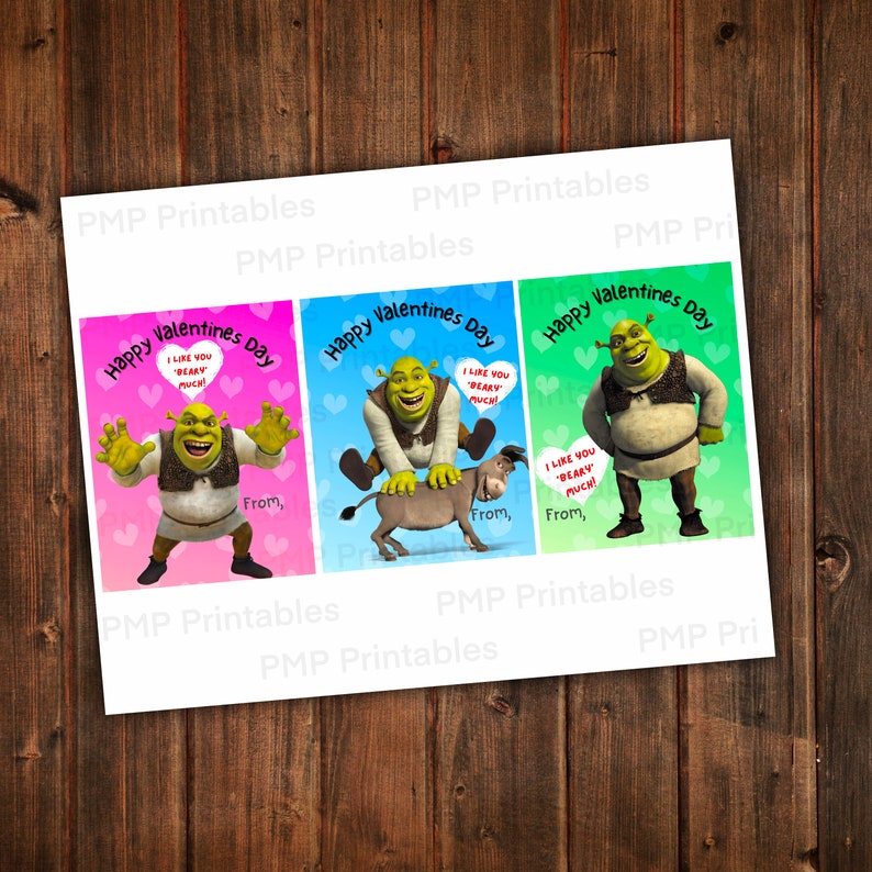 Box Of 32 Dreamworks Shrek Valentines Day Cards - vrogue.co