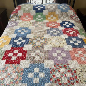 Patchwork Quilt:  Large Size 66 x 76