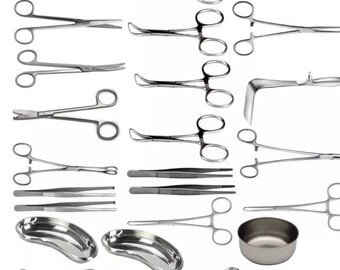 Gynaecology tools kit professional high quality Delivery surgical instruments set,juego ginecólogos entrenamiento completo de alta calidad..