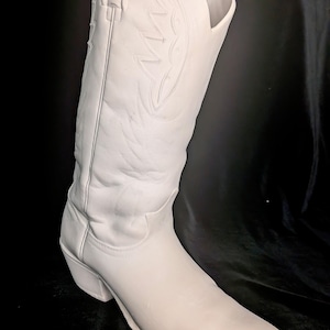 Large Ceramic Cowboy Boot Bisque Ready to Paint | 13.5" DIY Pottery | Western Decor | Paint Your Own Ceramic Vase | Cone 04 Fired