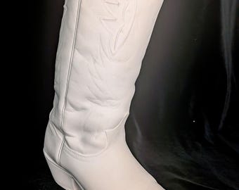 Large Ceramic Cowboy Boot Bisque Ready to Paint | 13.5" DIY Pottery | Western Decor | Paint Your Own Ceramic Vase | Cone 04 Fired