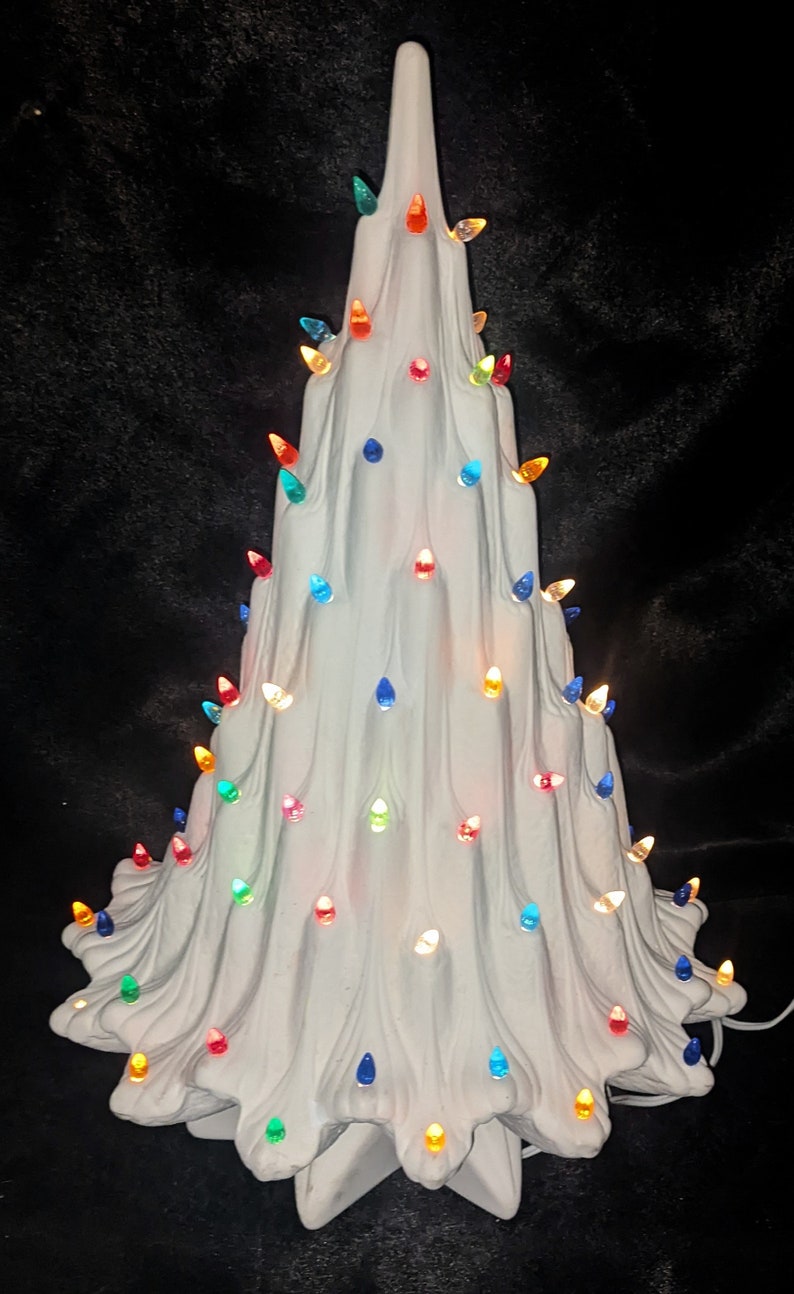 Ready to Paint Ceramic Lava Christmas Tree Etsy