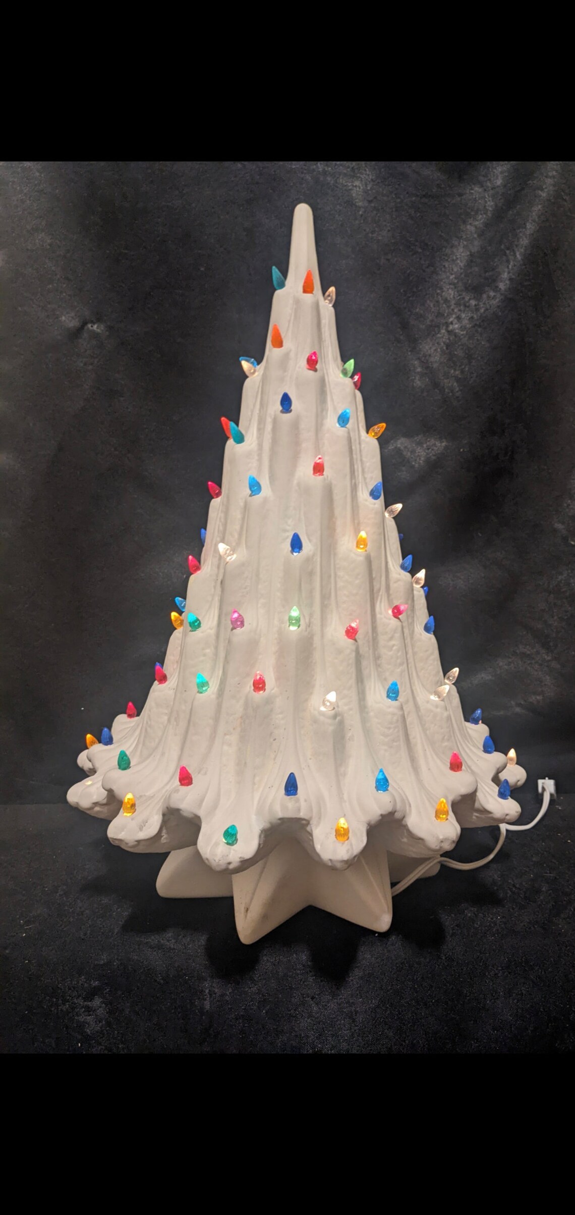 Ready to Paint Ceramic Lava Christmas Tree Etsy