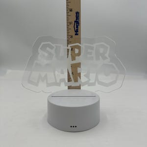 Super Mario Led Night Light. Remote with Various Color Settings with Base image 9
