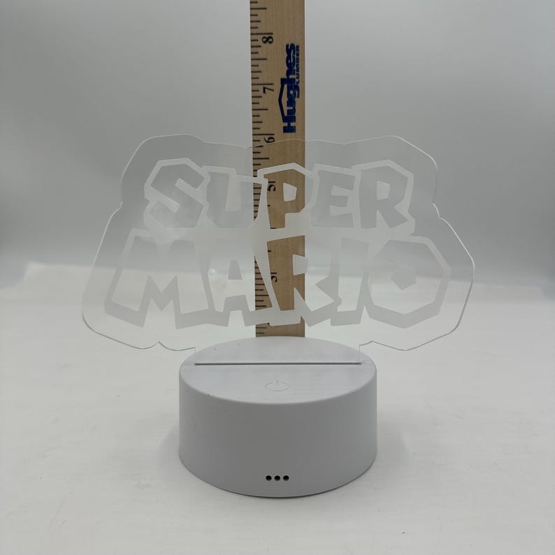 Super Mario Led Night Light. Remote with Various Color Settings with Base image 9