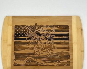 Catfish Bamboo Cutting Board 12x17