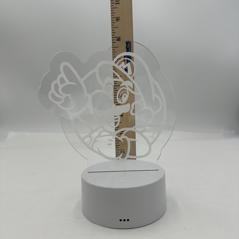 Super Mario Led Night Light. Remote with Various Color Settings with Base image 11