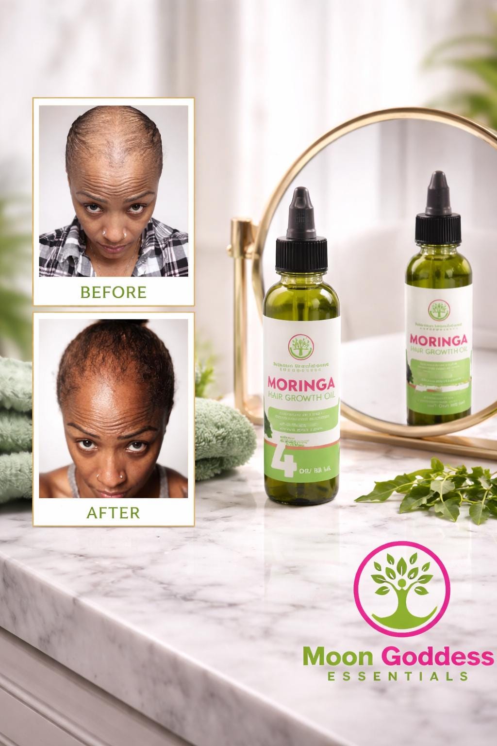 Moringa Hair Growth Oil 4oz.