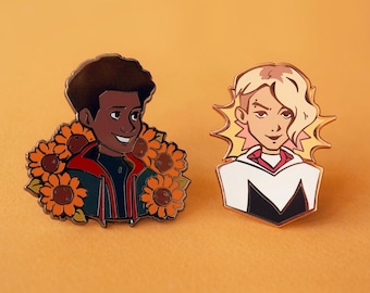 Miles and Gwen Enamel Pins