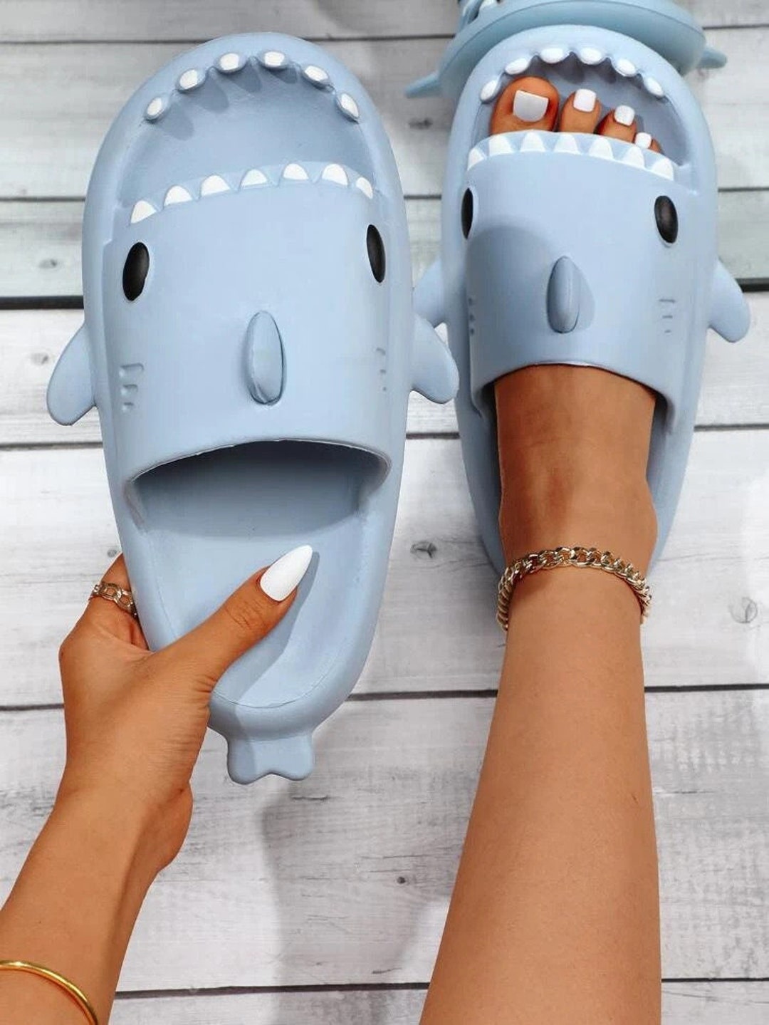 Official Tiktok Shark Slides/slippers Etsy