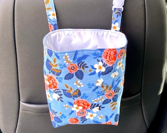 Car Seat Back Trash Bag PDF Sewing Pattern, Hanging Bag, Beginner Sewing Pattern, Car Organizer, Map Holder, Digital Download Sewing Pattern