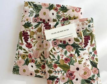 Fabric Book Sleeve Sewing Pattern with Pocket, Two Sizes, Beginner Friendly (PDF Download)