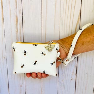 Patrón de costura en PDF de billetera con cierre de cremallera y correa para la muñeca, bolsa para tarjetas de regalo, monedero, bolsa con cierre de cremallera, billetera para tarjetas de crédito de tamaño de bolsillo