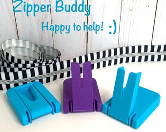 Folding Zipper Jig, Zipper Buddy, Third Hand,