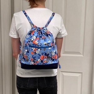 Sac à dos avec cordon de serrage Patron de couture PDF, Patron de sac à dos facile, Patron de couture PDF à téléchargement immédiat