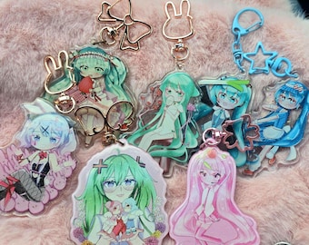All the Mikus keychain | Shoujo Charm| Cute Anime Merch Gift