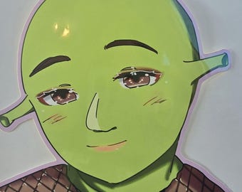 Kawaii Ogre shrek decal | laptop sticker | vinyl sticker