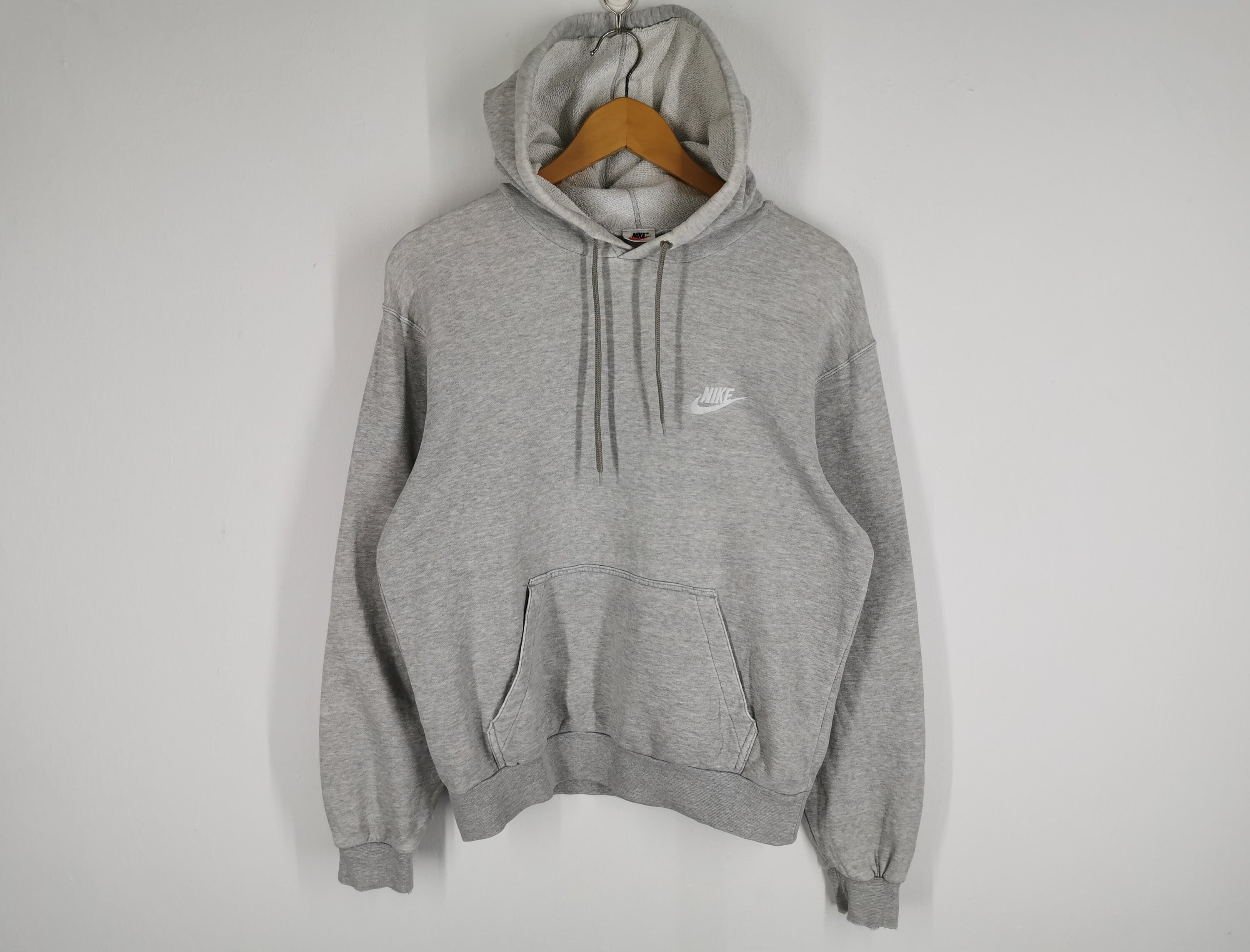 Distressed Vintage 90s Nike Logos Sweater Hoodie Made in Japan