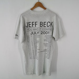 Vintage 1989 JEFF BECK Japan Tour Promo T Shirt Size S-M