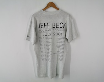 Vintage 1989 JEFF BECK Japan Tour Promo T Shirt Size S-M
