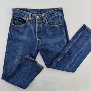 Levis 501 Jeans Distressed Size 32 Levis 501 Denim Pants Made In USA Size 30/31x27