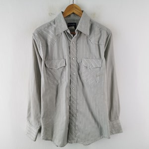 Wrangler Shirt Vintage Wrangler Denim Button Down Shirt Size M