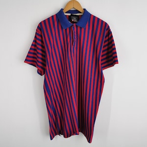 Adidas Shirt Vintage Adidas Stripe Down Polo Shirt Size L
