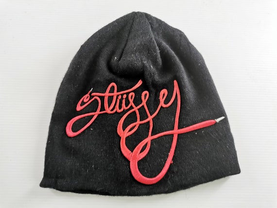 Stussy Beanie Hat Stussy Embroidery Logo Beanie Hat - Etsy