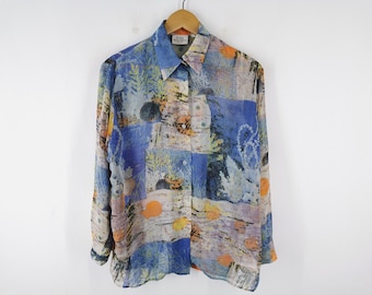 シスレーシャツ ヴィンテージ シスレー イタリア製 ボタンシャツ サイズL