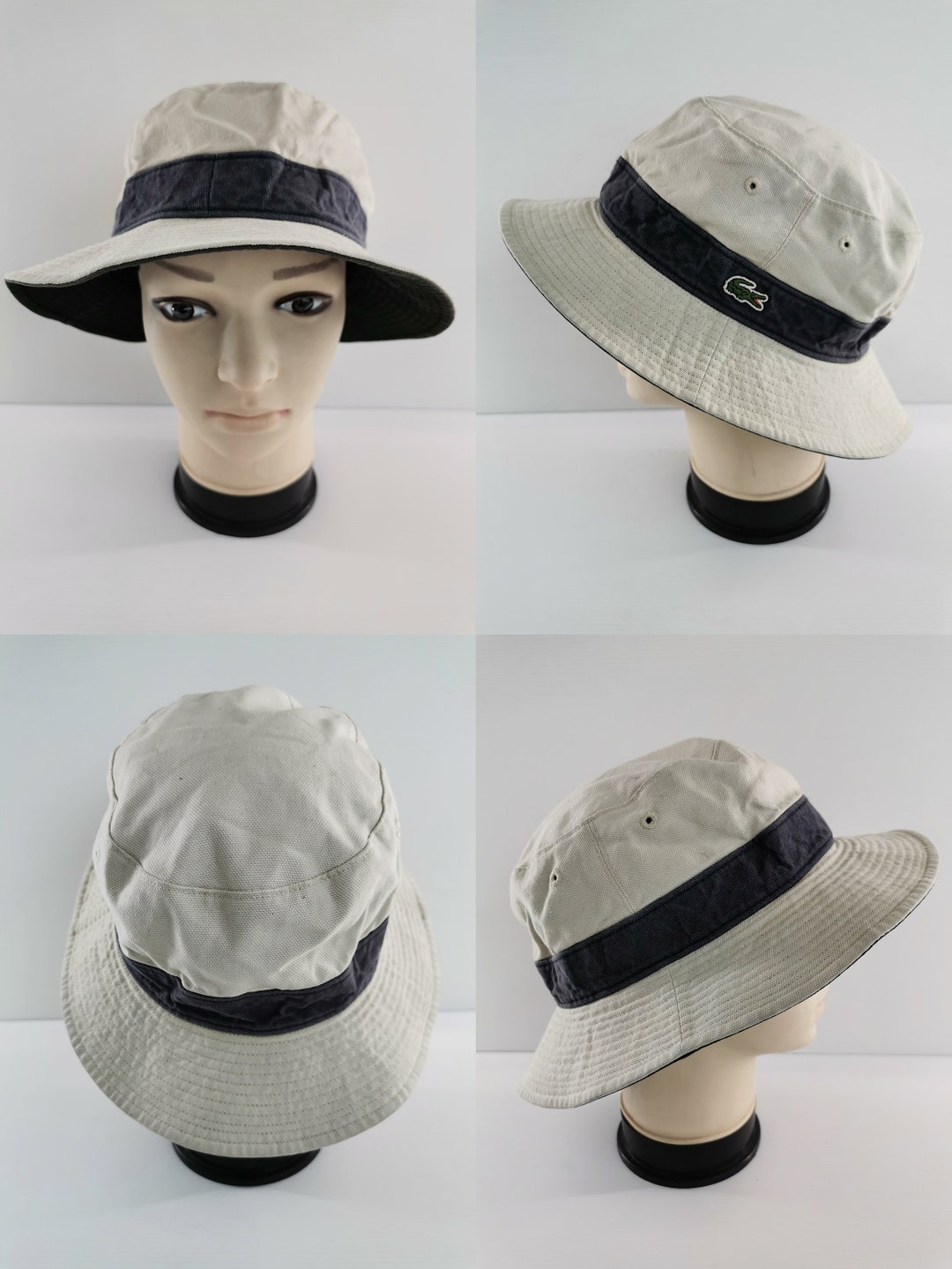 Lacoste Reversible Hat Vintage Lacoste Bucket Hat Cap Etsy