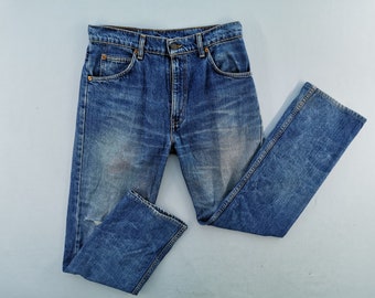 Denime Selvedge Jeans Distressed Vintage Size 30 Denime