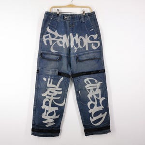 Marithe Francois Girbaud Jeans Vintage 90's Marithe Francois Girbaud Spellout Design Denim Pants Size 34