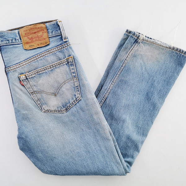 Levis 501 Jeans Distressed Size 34 Levis 501 Denim Pants Made In USA Size 32/33x28