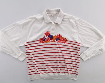 クロエゴルフシャツ ヴィンテージ クロエゴルフ 長袖ポロシャツ レディース サイズM