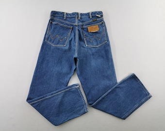 Wrangler Jeans Vintage Storlek 33 Wrangler Bluebell Denimbyxor Tillverkade i Japan Storlek 32