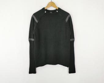 Versace Sweater Vintage 90s Versace Jeans Couture Ittierre Pullover Knitwear Sweater Size M