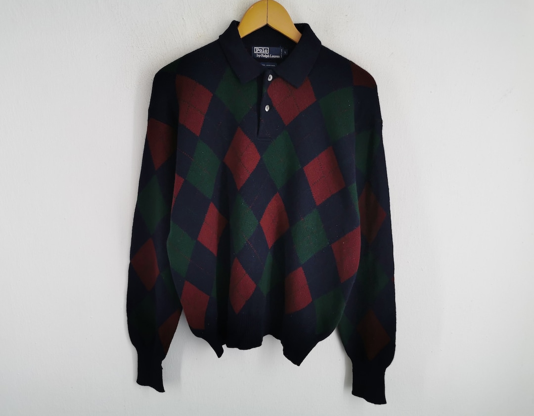 Vintage 90s Polo Ralph Lauren cotton knitted sweater