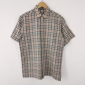 Camisa Daks Camisa vintage de los años 90 con botones a cuadros Daks fabricada en Japón, talla M