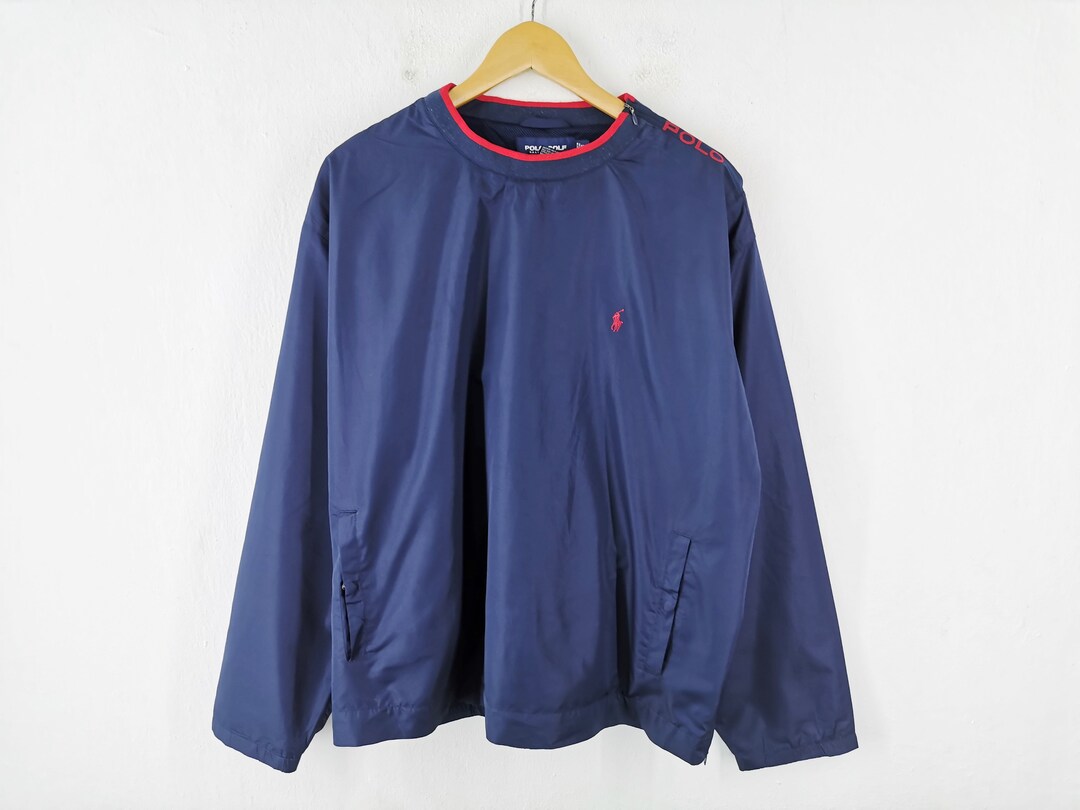 Polo Ralph Lauren Windbreaker Polo Ralph Lauren Pullover Vintage Polo Ralph Lauren Polo Golf Jacket Size XL Etsy UK