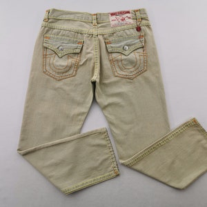 True Religion Jeans Vintage 90s True Religion Color Denim Jeans Made In USA Size 43