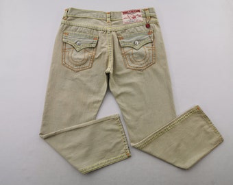 True Religion Jeans Vintage 90s True Religion Color Denim Jeans Made In USA Size 43