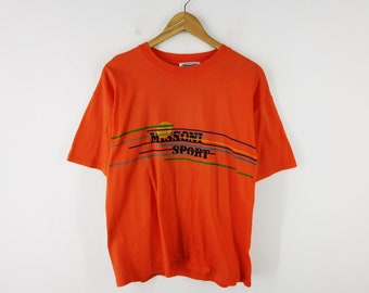 Missoni Sport Shirt Vintage Missoni Sport Made In Italy Big Logos T Shirt Size S