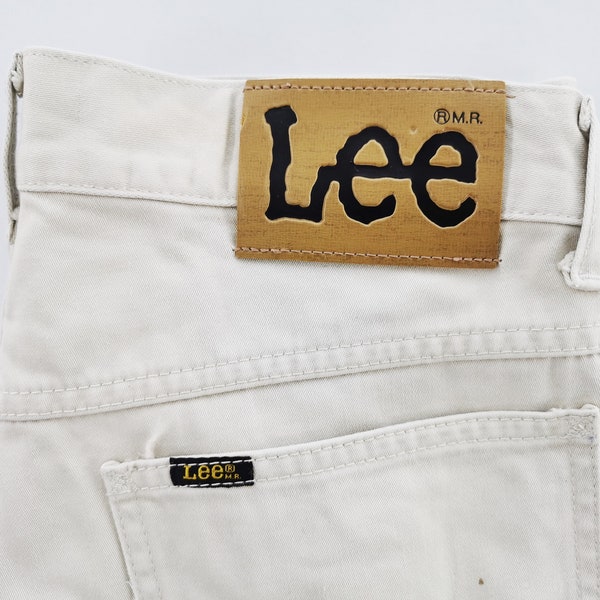 Lee Jeans Vintage Pantaloni in denim bianco Lee taglia 31